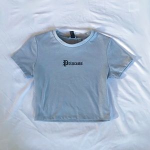 Sliver glittery crop top